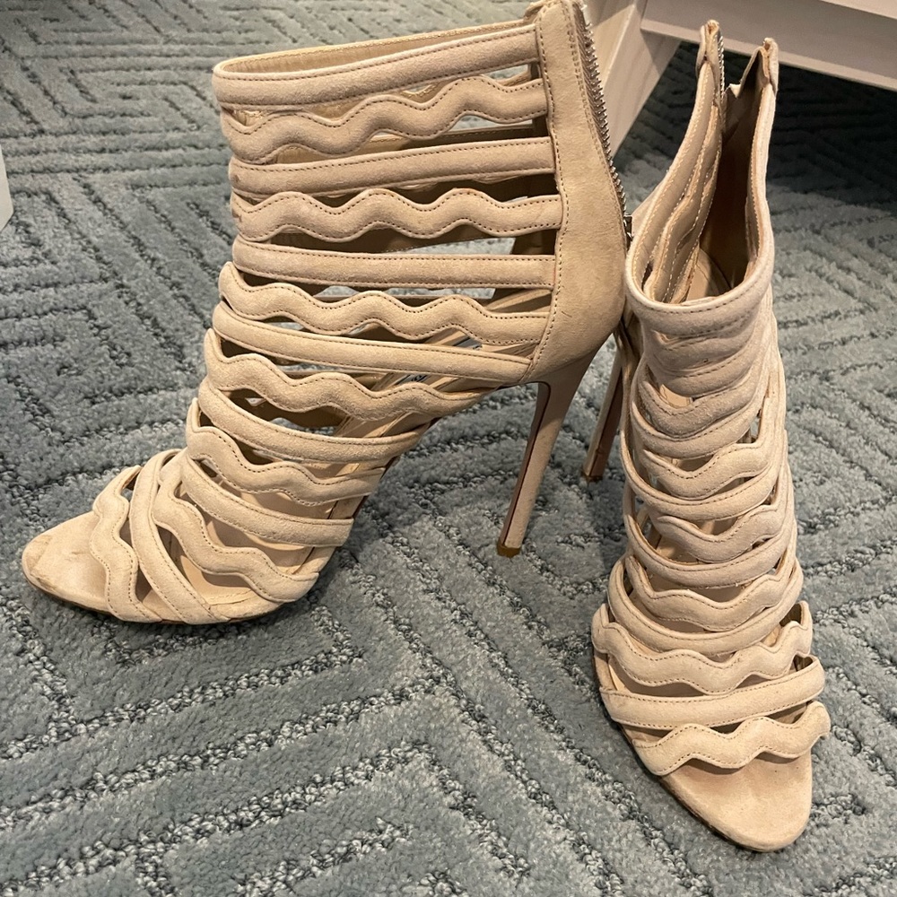 Prada Beige Suede Stiletto